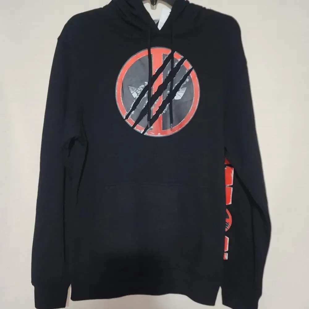 Deadpool and wolverine men's black hoodie Size small